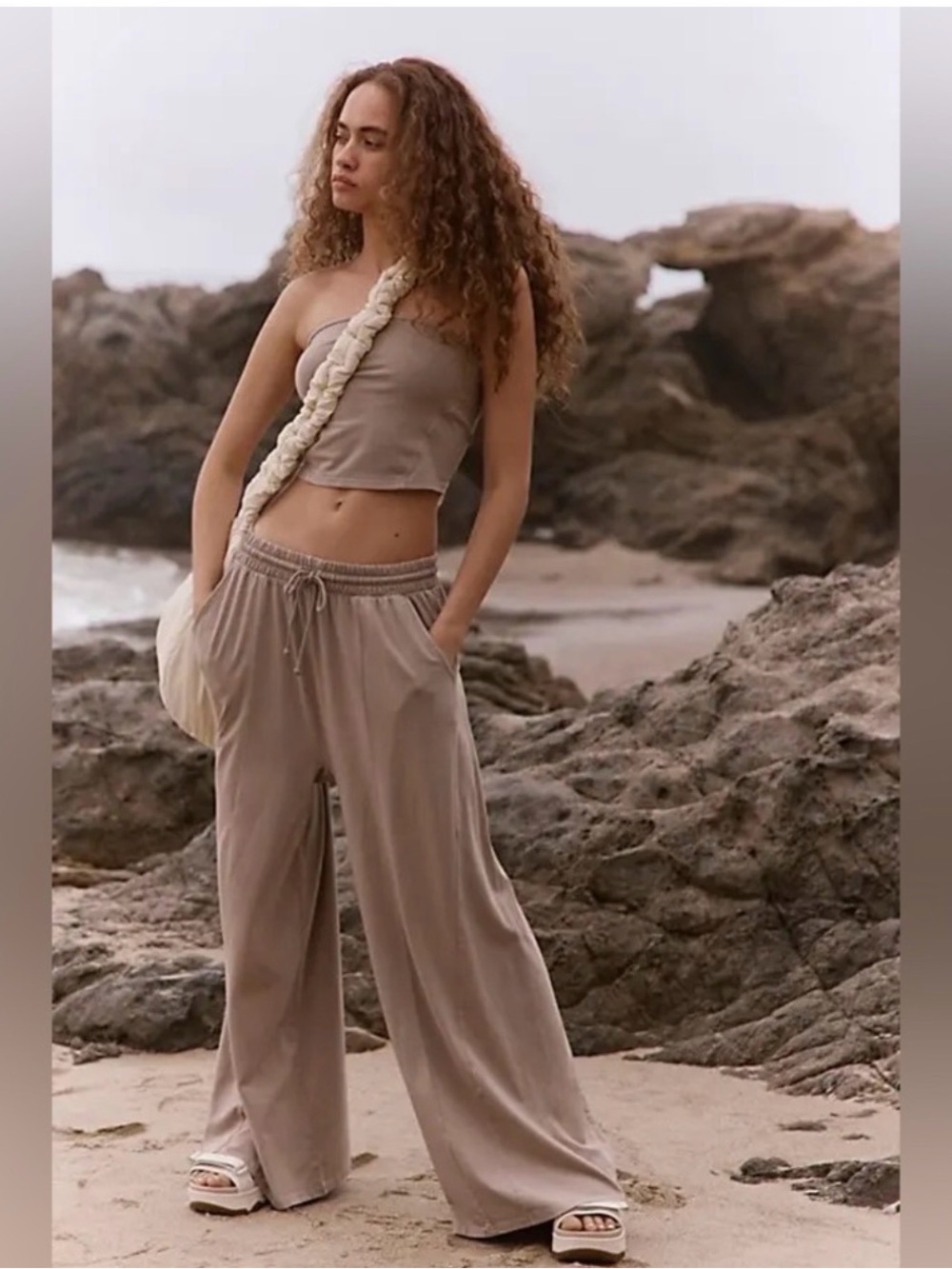 FP Movement Hot Shot Tube Set - Pale Taupe - NWT